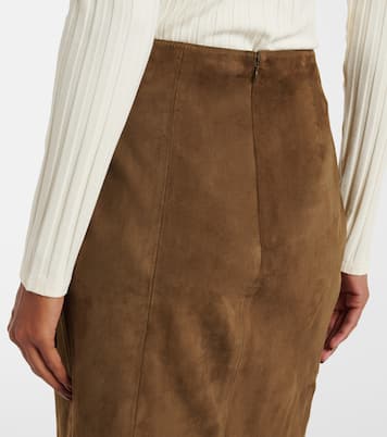Gonna a tubino in suede | Vince