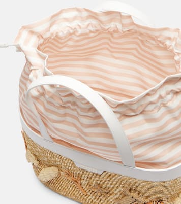 Marea raffia-effect tote bag | Aquazzura