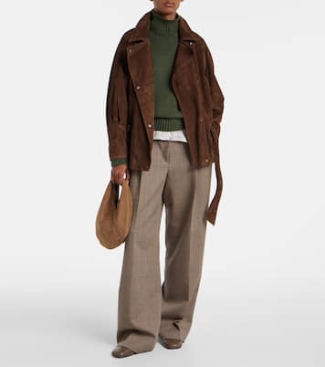 Ora Mini suede shoulder bag | Aesther Ekme
