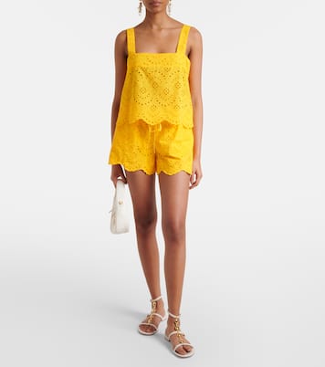 Top Noa in cotone sangallo | Poupette St Barth