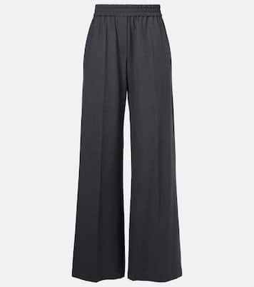 Wool-blend wide-leg jeans | Brunello Cucinelli