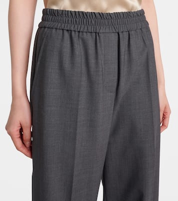 Wool-blend wide-leg jeans | Brunello Cucinelli