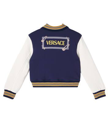 Collegejacke Safety Pin aus Baumwolle | Versace Kids