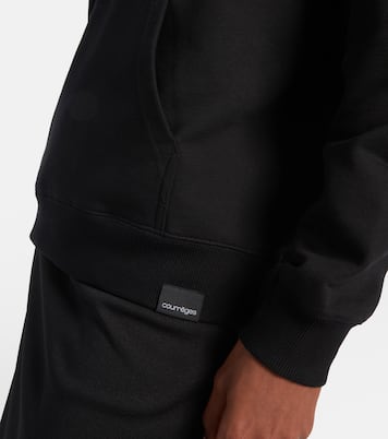 Asymmetric cotton jersey sweatshirt | Courrèges