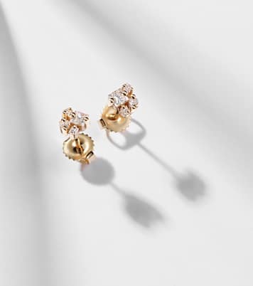 18kt gold earrings with diamonds | Suzanne Kalan