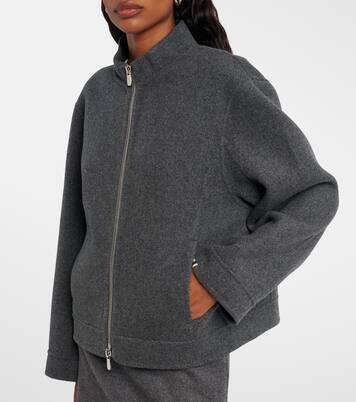 Motor wool and cashmere bomber jacket | Extreme Cashmere