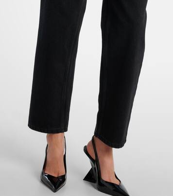 Crystal-embellished wide-leg jeans | Area