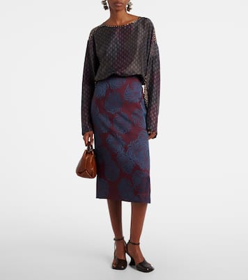 Bedruckter Midirock | Dries Van Noten