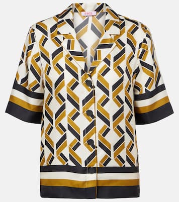 Camisa Sonore de sarga de seda estampada | Eres