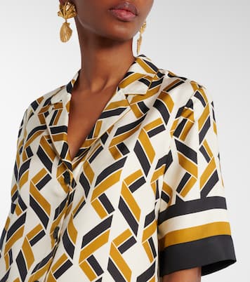 Camisa Sonore de sarga de seda estampada | Eres