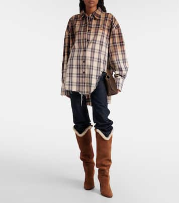 Lavinia 100 suede over-the-knee boots | Paris Texas