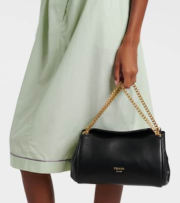 Tumulte leather shoulder bag | Prada