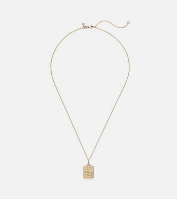 The Elephant Tarot Card 14kt gold pendant necklace with diamonds | Sydney Evan