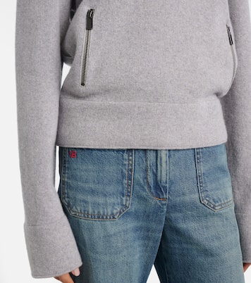 Wool and cashmere half-zip sweater | Victoria Beckham