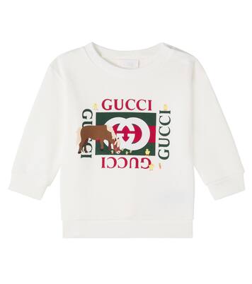 x Euan Roberts Baby printed cotton jersey sweatshirt | Gucci Kids