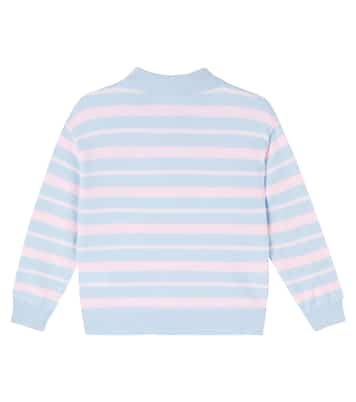 x Guest in Residence Louie striped cashmere polo sweater | Bonpoint