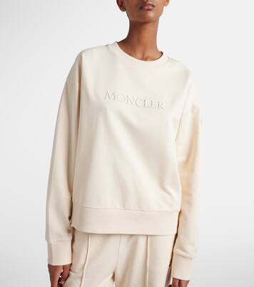 Logo cotton jersey sweatshirt | Moncler