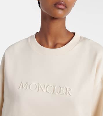 Logo cotton jersey sweatshirt | Moncler