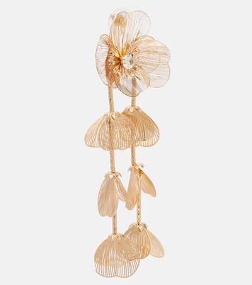 Embellished floral drop earrings | Self-Portrait