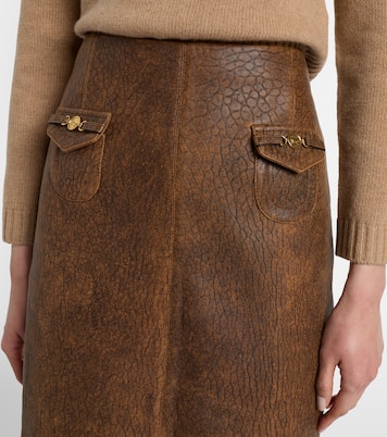Leather midi skirt | Chloé