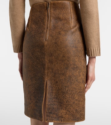 Leather midi skirt | Chloé