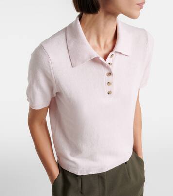 Cotton and cashmere polo shirt | Jardin des Orangers