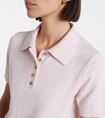 Cotton and cashmere polo shirt | Jardin des Orangers
