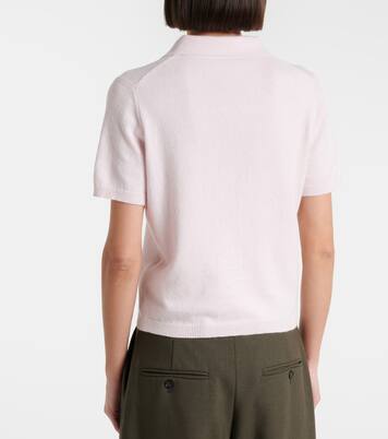 Cotton and cashmere polo shirt | Jardin des Orangers