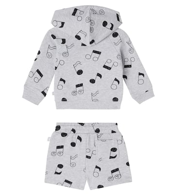Baby cotton fleece hoodie and shorts set | Stella McCartney Kids