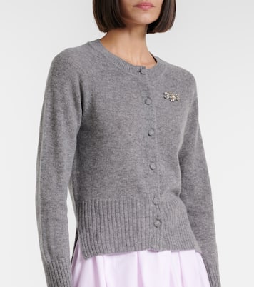 Cardigan in cashmere con cristalli | Simone Rocha