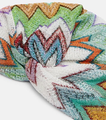 Zigzag lamé headband | Missoni