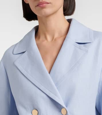 Avenue double-breasted linen blazer | 'S Max Mara