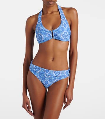 Mykonos printed triangle bikini top | Heidi Klein