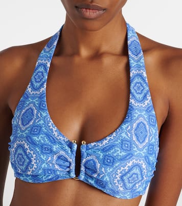 Mykonos printed triangle bikini top | Heidi Klein