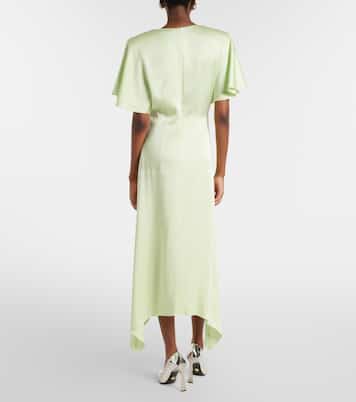 Envers satin midi dress | Stella McCartney