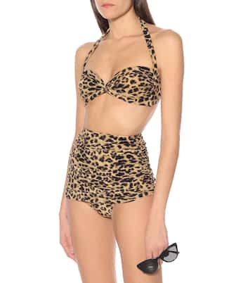 Top bikini Bill a stampa leopardata | Norma Kamali