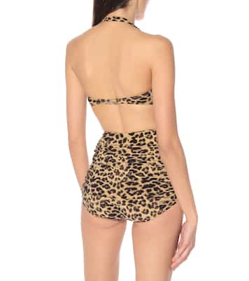 Top bikini Bill a stampa leopardata | Norma Kamali