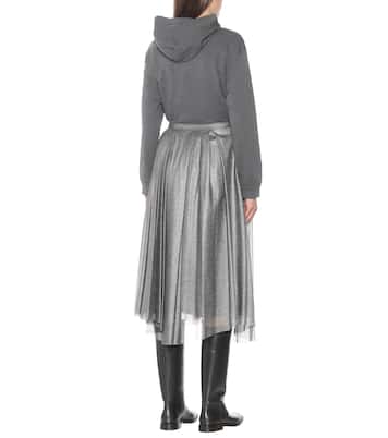 Jupe midi en coton mélangé | Brunello Cucinelli