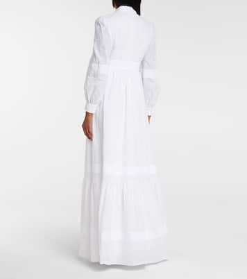Robe de mariée longue Ulrica en coton mélangé | Erdem