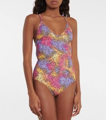 Swan printed swimsuit | Isabel Marant
