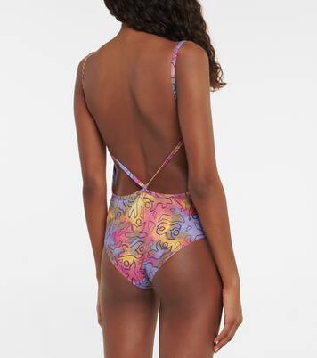 Swan printed swimsuit | Isabel Marant