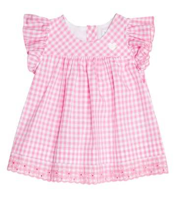 Baby - Abito in cotone a quadri | Monnalisa