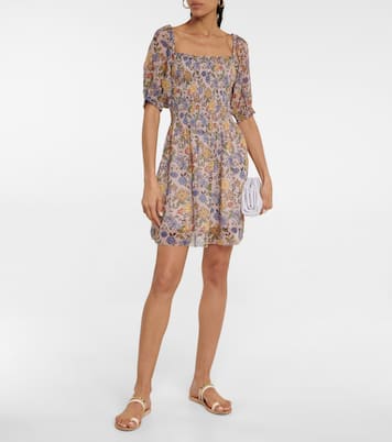 Estelle floral crêpe minidress | Velvet