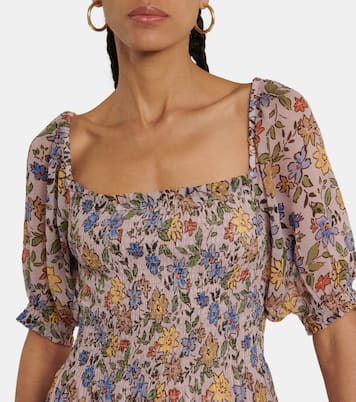 Estelle floral crêpe minidress | Velvet