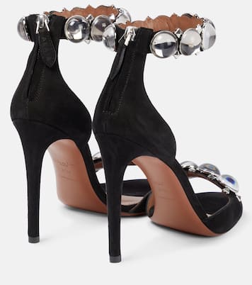 La Bombe 110 embellished suede sandals | Alaïa