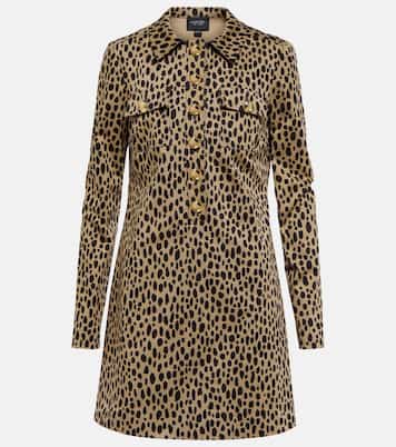 Animal-print denim minidress | Giambattista Valli