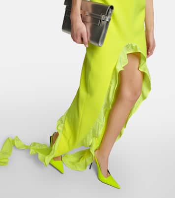Asymmetric ruffled midi dress | David Koma