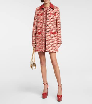 Plateau-Pumps Tan-Go 155 aus Lackleder | Valentino Garavani