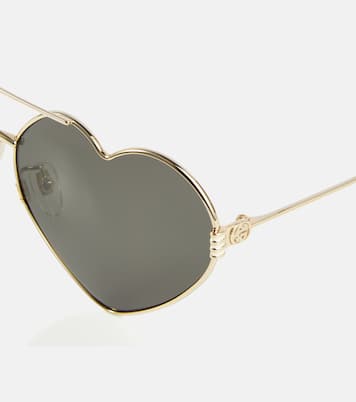 Heart-shaped sunglasses | Gucci