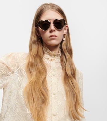 Heart-shaped sunglasses | Gucci